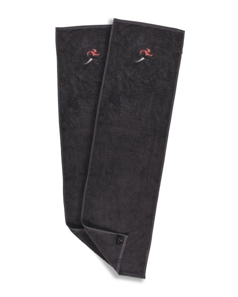 Mıknatıslı 30x110cm (İKİ ADET) Spor Havlusu Fitness Havlusu Gym Antreman Havlusu %100 Pamuk Havlu Antrasit 30 x 110