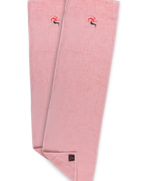 Mıknatıslı 30x110cm (İKİ ADET) Spor Havlusu Fitness Havlusu Gym Antreman Havlusu %100 Pamuk Havlu Pembe 30 x 110