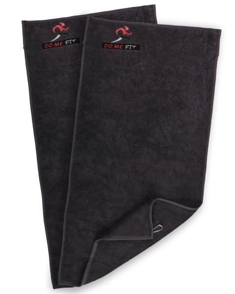 Mıknatıslı 50x100cm (İKİ ADET) Spor Havlusu Fitness Havlusu Gym Antreman Havlusu %100 Pamuk Havlu Antrasit 50 x 100